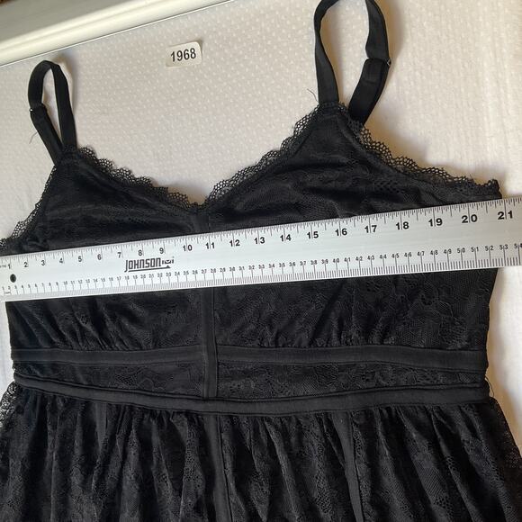 Torrid Women Dress 2 Black Nylon Polyester Floral Fit & Flare Lace Sleeveless - Picture 4 of 9